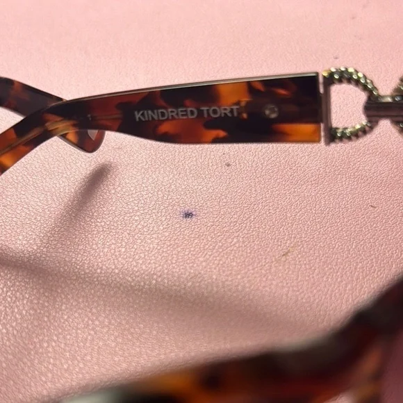 Brighton Brown and Gold Tortoise Chain Sunglasses